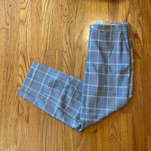 H&M Plaid Cropped Trouser